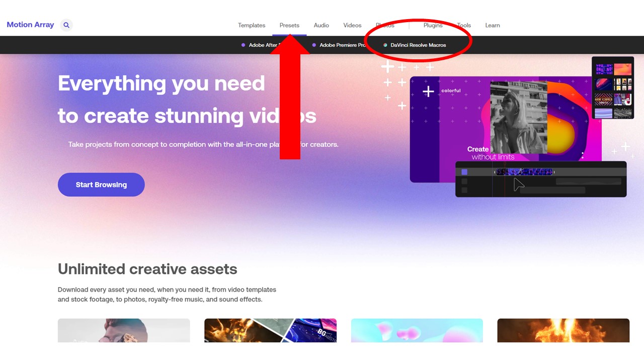DaVinci ResolveでMotion Arrayを使う方法 seamanizm